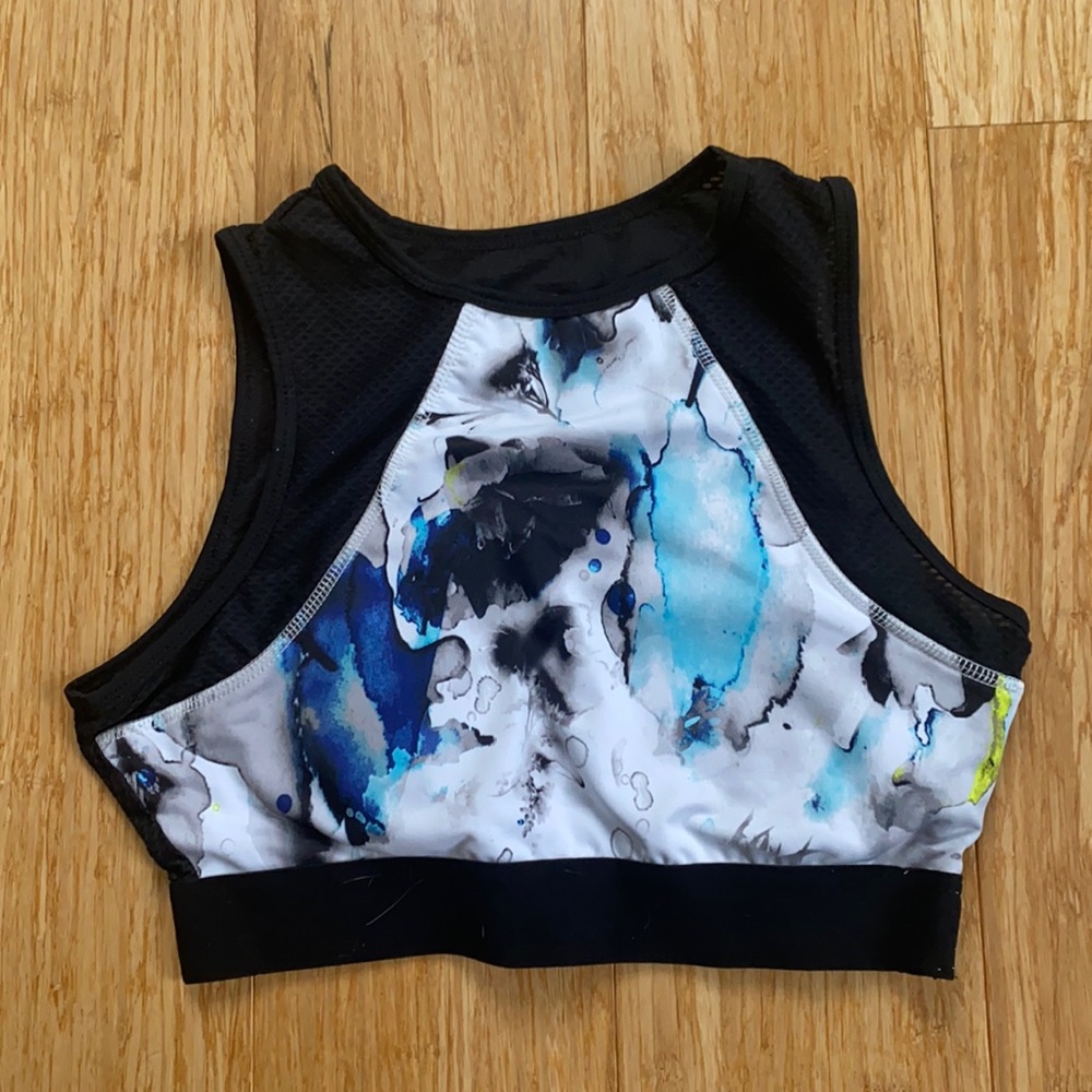 Watercolor sports bra